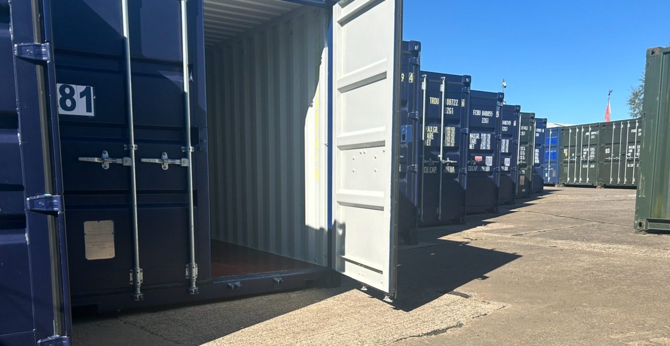 Shipping containers at Container Storage In Carlisle